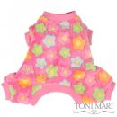 Pink Flower Toss Dog Pajamas