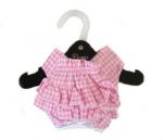 Ruffled Gingham Pink Dog Panties
