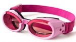 Shiny Pink ILS gles with Pink Lens & Straps for Dogs