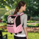 Pink On the Go Dog Rolling Dog Backpack Carrier