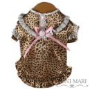 Pink Wild Leopard Lacy Dog NIghtie