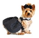 Polka Dot Black and White with Tulle Dog Dress