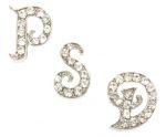 Swarovski Crystal Script Letter Collar Charms - 10mm for Dogs
