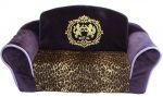 Pull Out Sleeper Dog Sofa- Purple