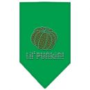 Lil' Punkin Rhinestone Dog Bandana - Green