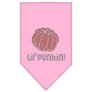Lil' Punkin Rhinestone Dog Bandana - Light Pink