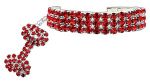 Red Glamour Bits Dog Jewelry