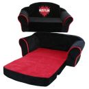 Pull Out Sleeper Dog Sofa- Red