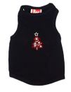 Red Tree on Black Christmas Dog Tank
