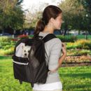 Black On the Go Dog Rolling Dog Backpack Carrier