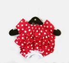 Ruffled Red & White Polka Dot Dog Panties