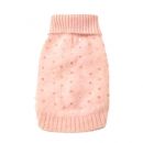 Sequin Embellished Angora Blend Dog Turtleneck