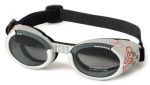 Silver Skull ILS gles with Light Smoke Lens for Dogs