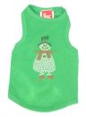 Snowman Green Christmas Dog Tank