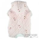 Soft Pink Rose Princess Hooded Pajamas for Dogs