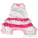 Sweet Rosebuds Ruffled Dog Pajamas