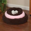 Swirl Plush Donut  Bed for Dogs