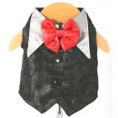 Valentino Swirl Tuxedo Dog Vest - Black