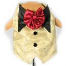 Valentino Swirl Tuxedo Dog Vest - Gold
