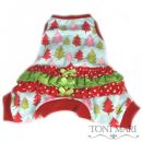 Winterland Pinetrees Ruffled Dog Pajamas