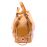 Zoie Mia Michele Caramel Macciato Faux Pebble Leather Carry Dog Bag