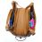 Zoie Mia Michele Caramel Macciato Faux Pebble Leather Carry Dog Bag